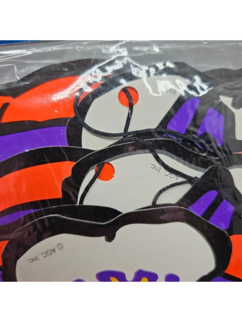 American Greetings Halloween Garland Set of 2 Jack-O-Lantern & Skulls 4 ft Each